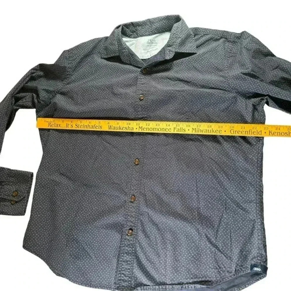 IZOD Saltwater Shirt Mens Large Slim Fit Relaxed Classics Button Up Long Sleeve - Picture 3 of 11